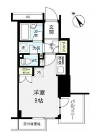ファミール東銀座グランスイートタワー 2階 間取り図