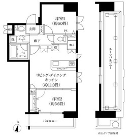 レジディア神田東 1204 間取り図