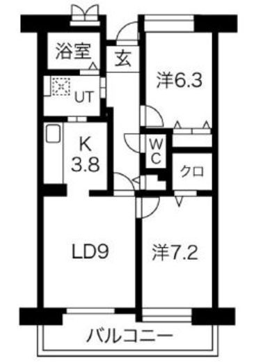 アクティ目黒駅前 1号棟 914 間取り図
