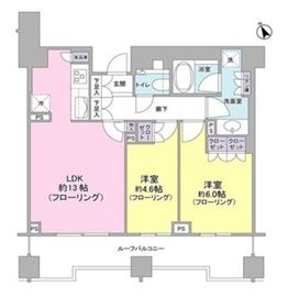 ブランズ六本木 5階 間取り図