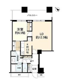 芝浦アイランド ケープタワー 8階 間取り図