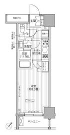 ヒューリックレジデンス駒込 207 間取り図