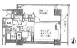 シティコート目黒 4-1304 間取り図