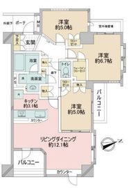 アクシルコート銀座イースト 6階 間取り図