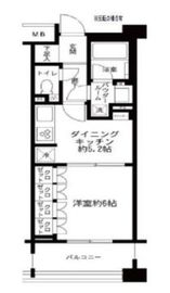 プレジール新宿大久保 4階 間取り図