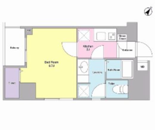 グランフェリシア 702 間取り図