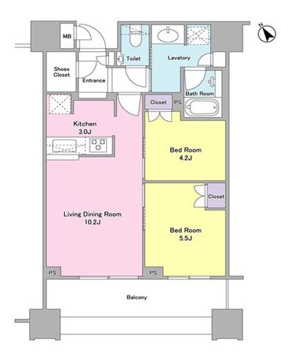 ブリリアタワーズ目黒 28階 間取り図