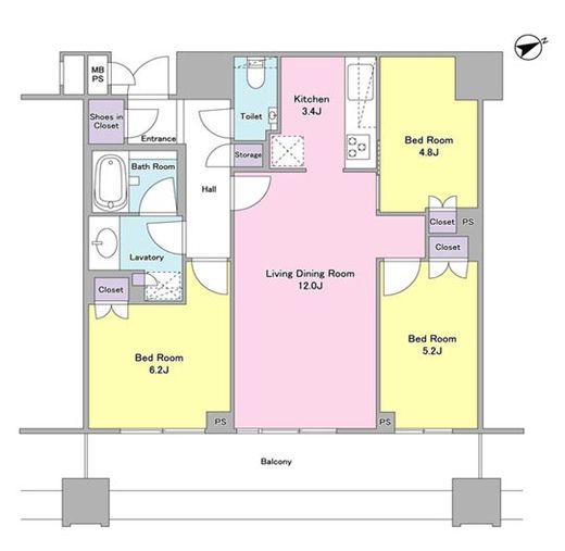 ブリリアタワーズ目黒 24階 間取り図