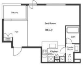 グランカーサ六本木 203 間取り図