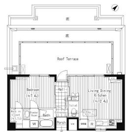 プライムアーバン東中野コート (PRIME URBAN 東中野 COURT) 609 間取り図