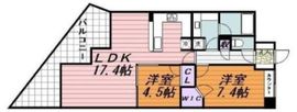 神楽坂アインスタワー 16階 間取り図