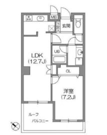 白金台アパートメント 305 間取り図