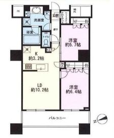 ザ・パークハウス西新宿タワー60 21階 間取り図