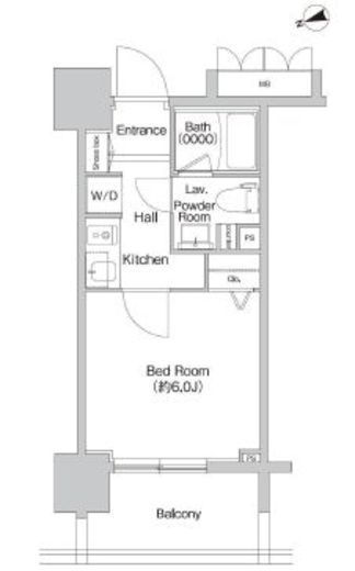 プライムアーバン神楽坂 505 間取り図