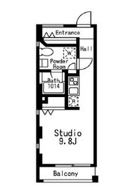 プライムアーバン目黒三田 305 間取り図