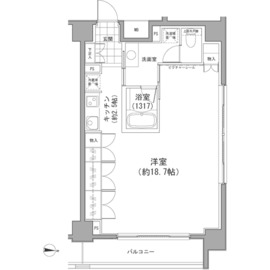 カッシア両国 1101 間取り図