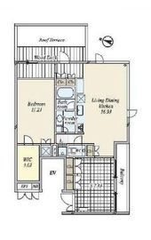 月光町アパートメント 402 間取り図