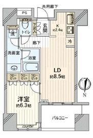 パークタワー錦糸町 21階 間取り図