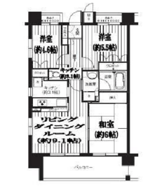 パシフィーク品川 507 間取り図