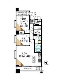 クオリア恵比寿ウエスト 10階 間取り図