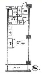 アクティ目黒駅前 1号棟 407 間取り図