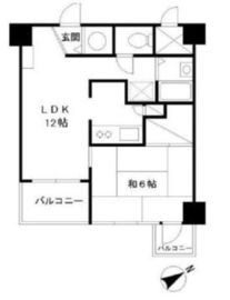 グランドメゾン田町 4階 間取り図