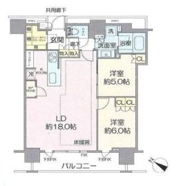 ブリリアザ・タワー東京八重洲アベニュー 23階 間取り図