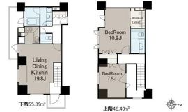 アクシア麻布 21階 間取り図