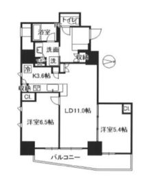 グランスイート四谷エクシア 9階 間取り図