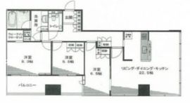 東京タイムズタワー 25階 間取り図