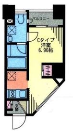 クラヴィーア神宮前 403 間取り図