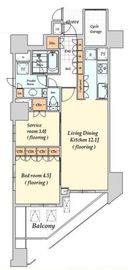 ヴァントヌーベル代々木 11階 間取り図