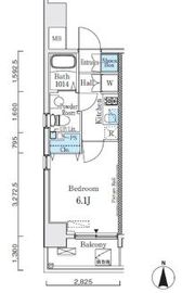 コージーコート御殿山 203 間取り図