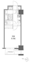 清澄白河レジデンス弐番館 815 間取り図