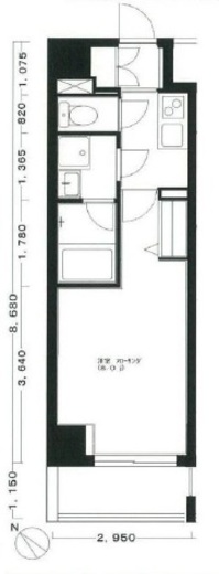 プレミアムコート都立大学 701 間取り図