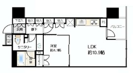 フォルム四谷外苑東 2階 間取り図