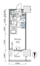 パークキューブ大井町レジデンス 712 間取り図