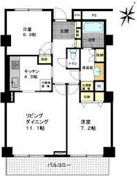 プラティーヌ田町 45 間取り図