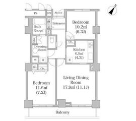 プラティーヌ田町 164 間取り図