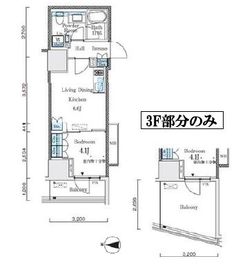 パークキューブ大井町レジデンス 407 間取り図