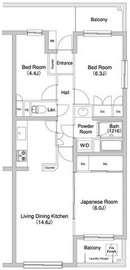 コンフォリア千石 301 間取り図