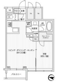 レジディア笹塚2 213 間取り図