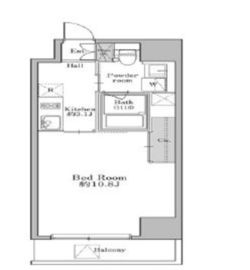 ユニテラス三軒茶屋 408 間取り図