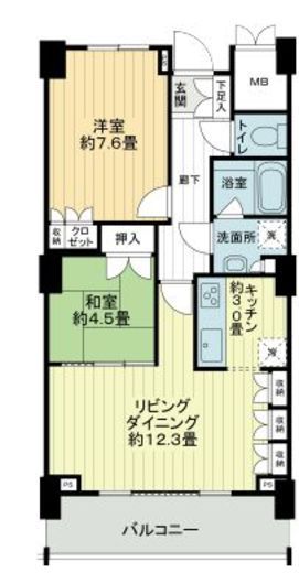 イーストコモンズ清澄白河セントラルタワー 23階 間取り図