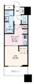 セントラルレジデンス シティタワー池袋 4階 間取り図