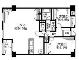 レジディア六本木檜町公園 603 間取り図