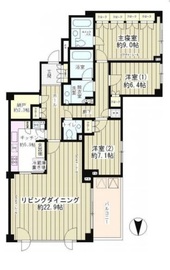 大山パークヒルズ 204 間取り図