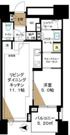 ドゥ・トゥール 50階 間取り図