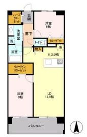 ロイヤルパークス梅島 316 間取り図