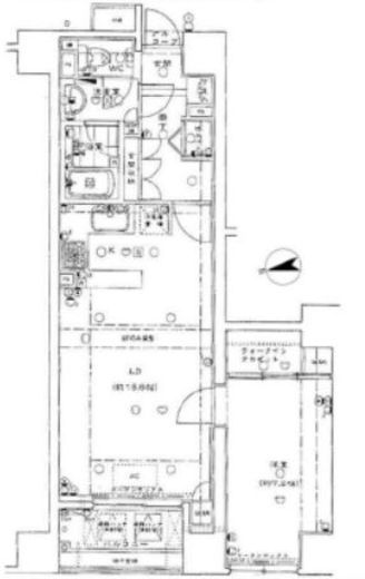 アクシアフォレスタ麻布 2階 間取り図